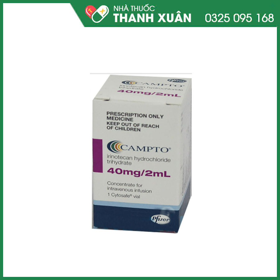 Campto 40mg/2ml điều trị cho bệnh nhân ung thư ruột kết - trực tràng tiến triển